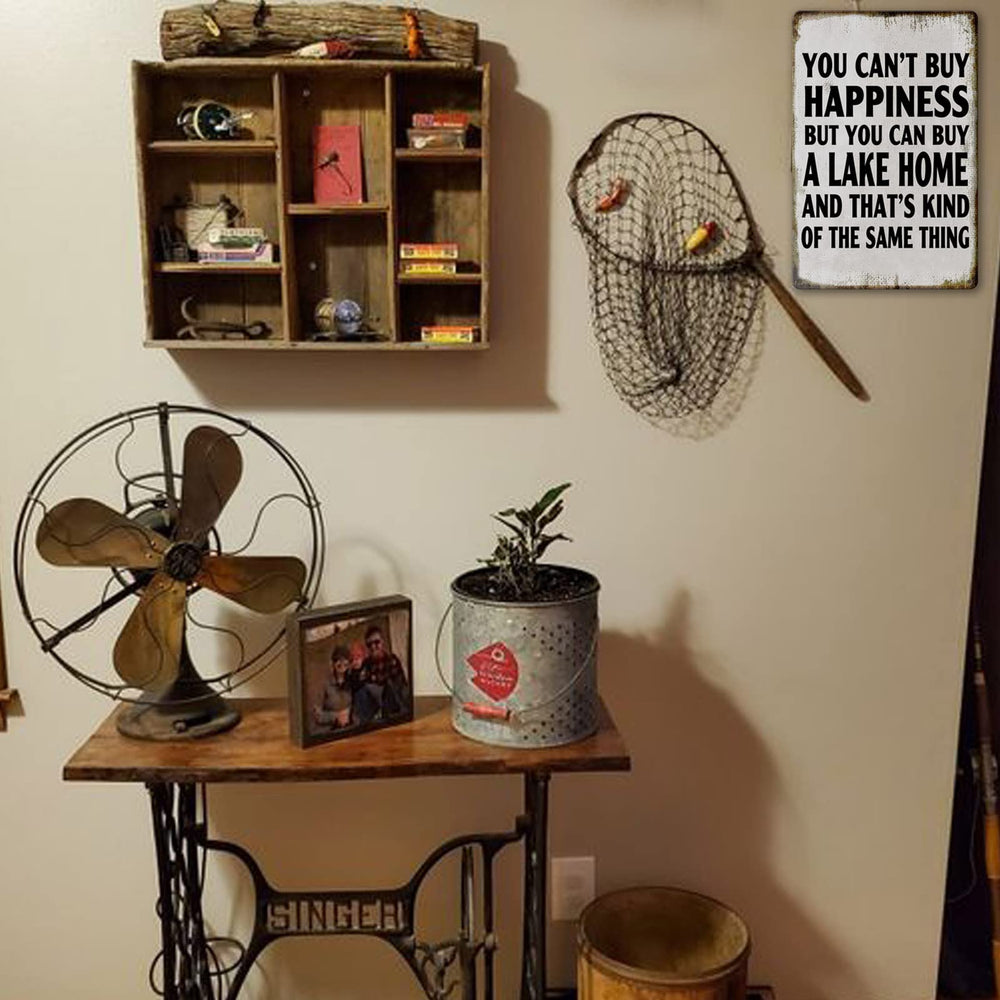 Liukliut mounted on a wooden cabin wall adding rustic charm and instant personality