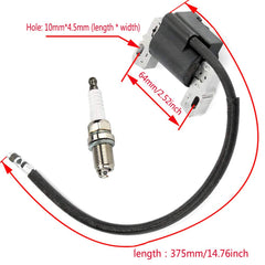 LIYYOO ignition coil installed on small engine demonstrating proper fit and improved starting