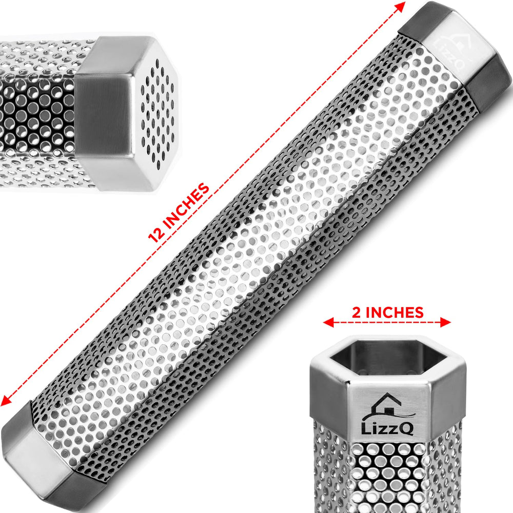 LIZZQ set in an electric grill adding wood-smoke flavor easily