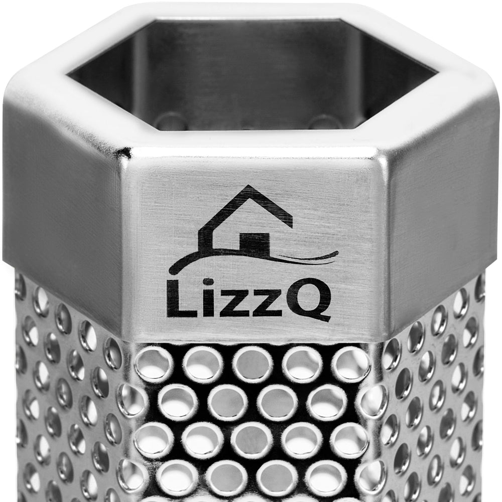 LIZZQ placed in a gas grill producing steady aromatic smoke