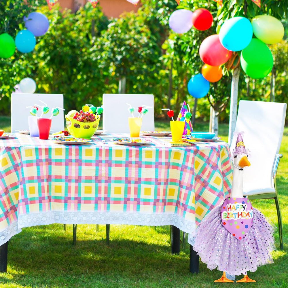 Locmeo lifestyle garden party setting showing how outfit adds celebratory charm