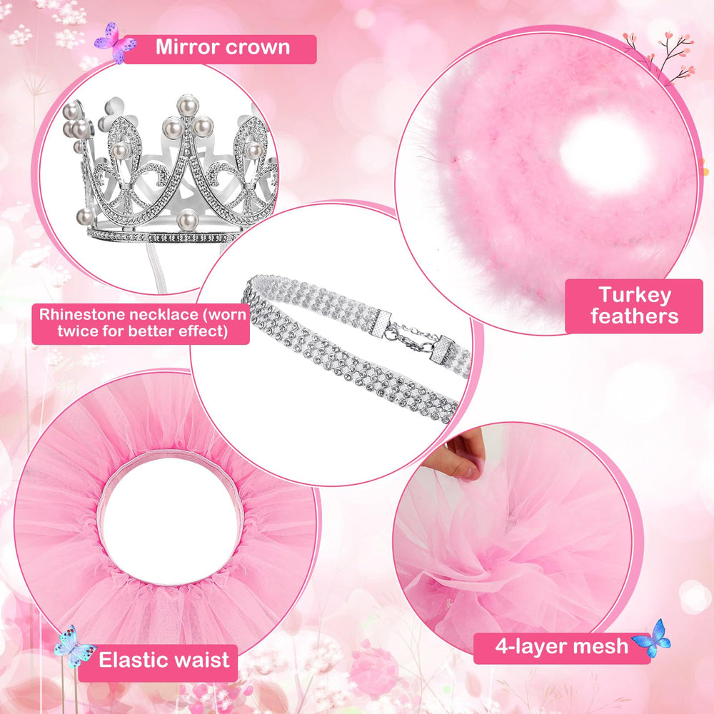 Locmeo pink tutu fabric detail showing soft texture and fit