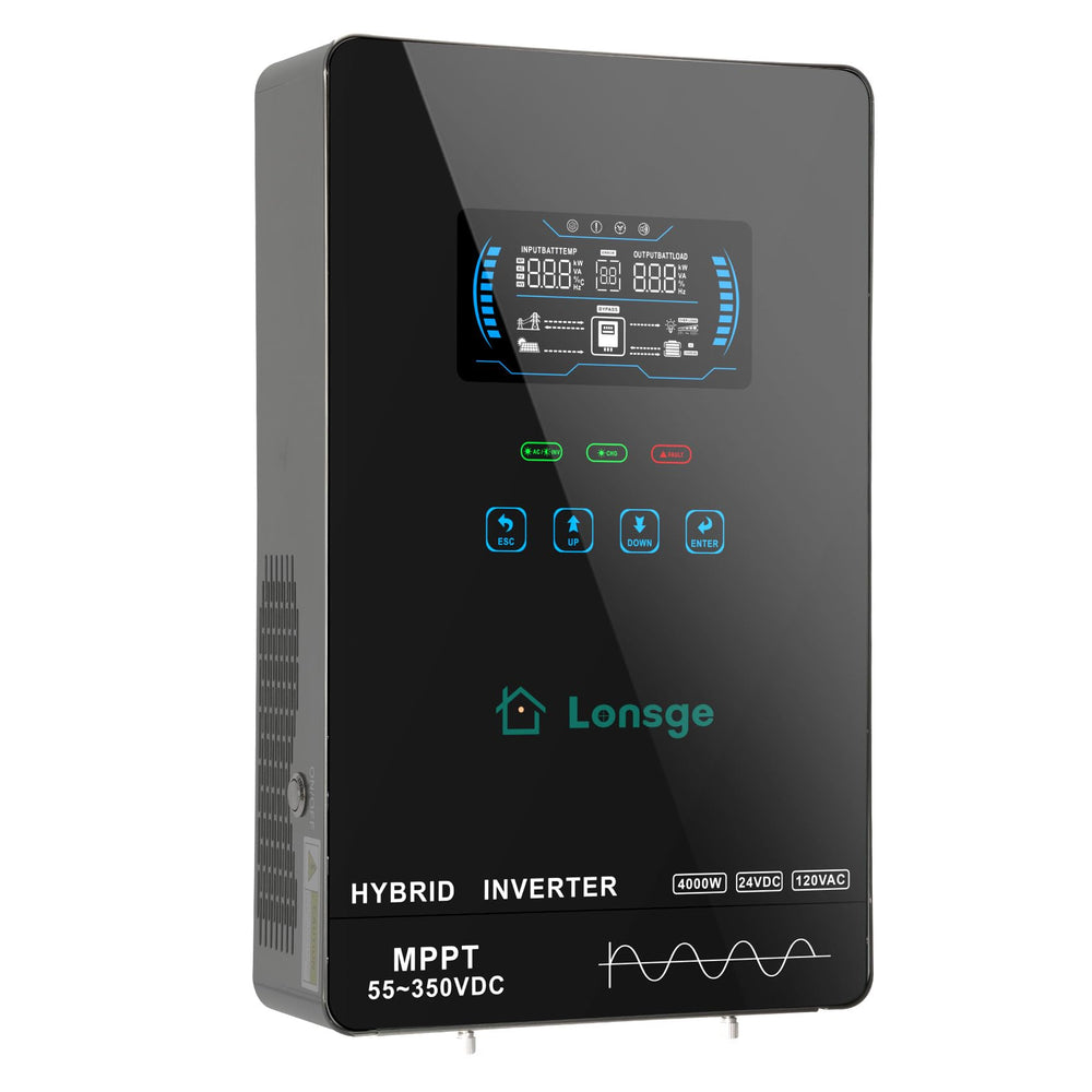 Lonsge front panel tempered glass touch for clear control and durable look