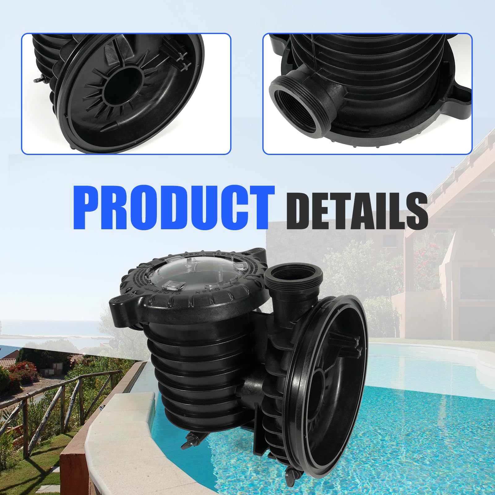 loosoo trap body installed in pump housing restoring water flow and debris control