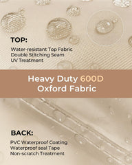 loriano chair covered in rain demonstrating waterproof protection