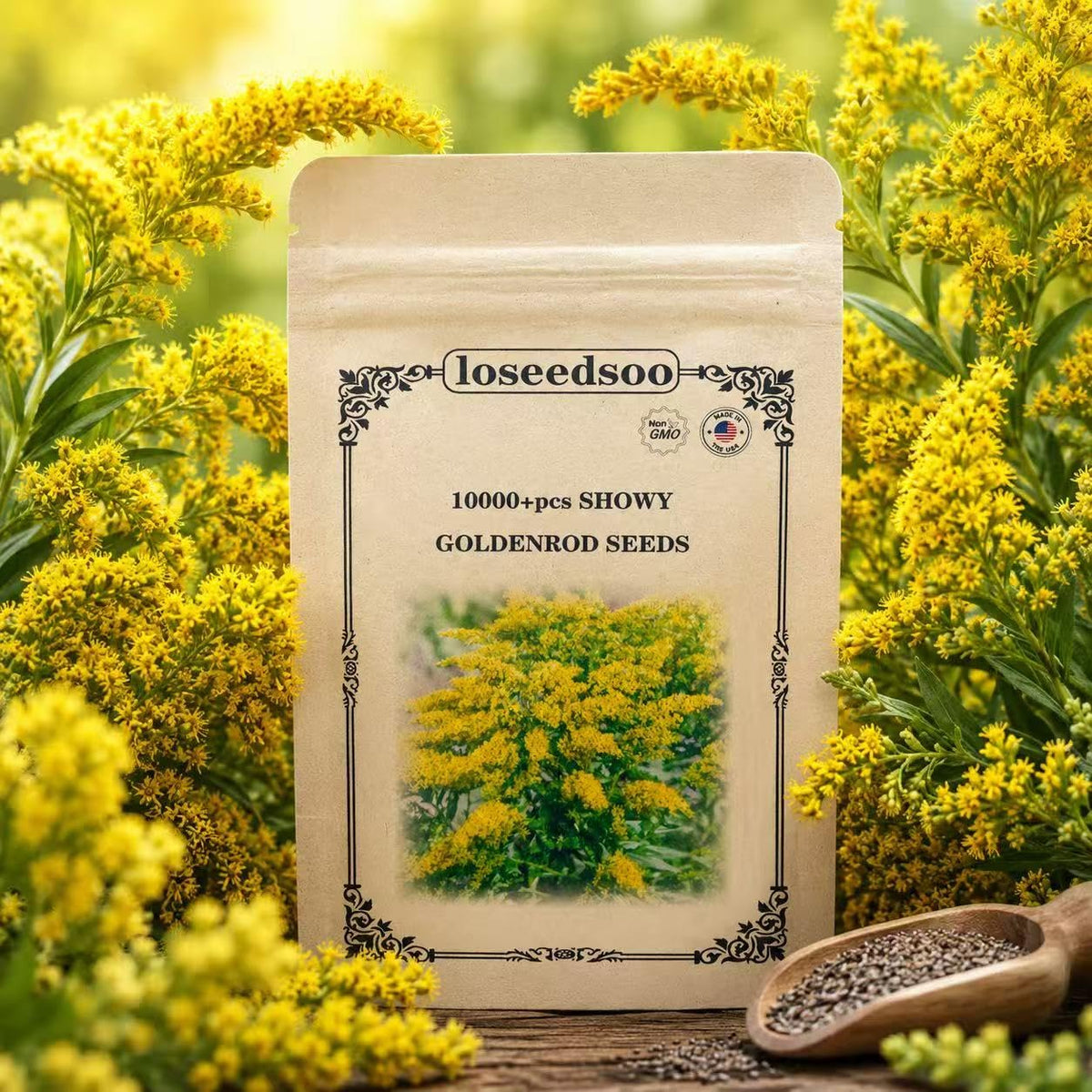 Loseedsoo seed pack front view clearly labeled for easy planting