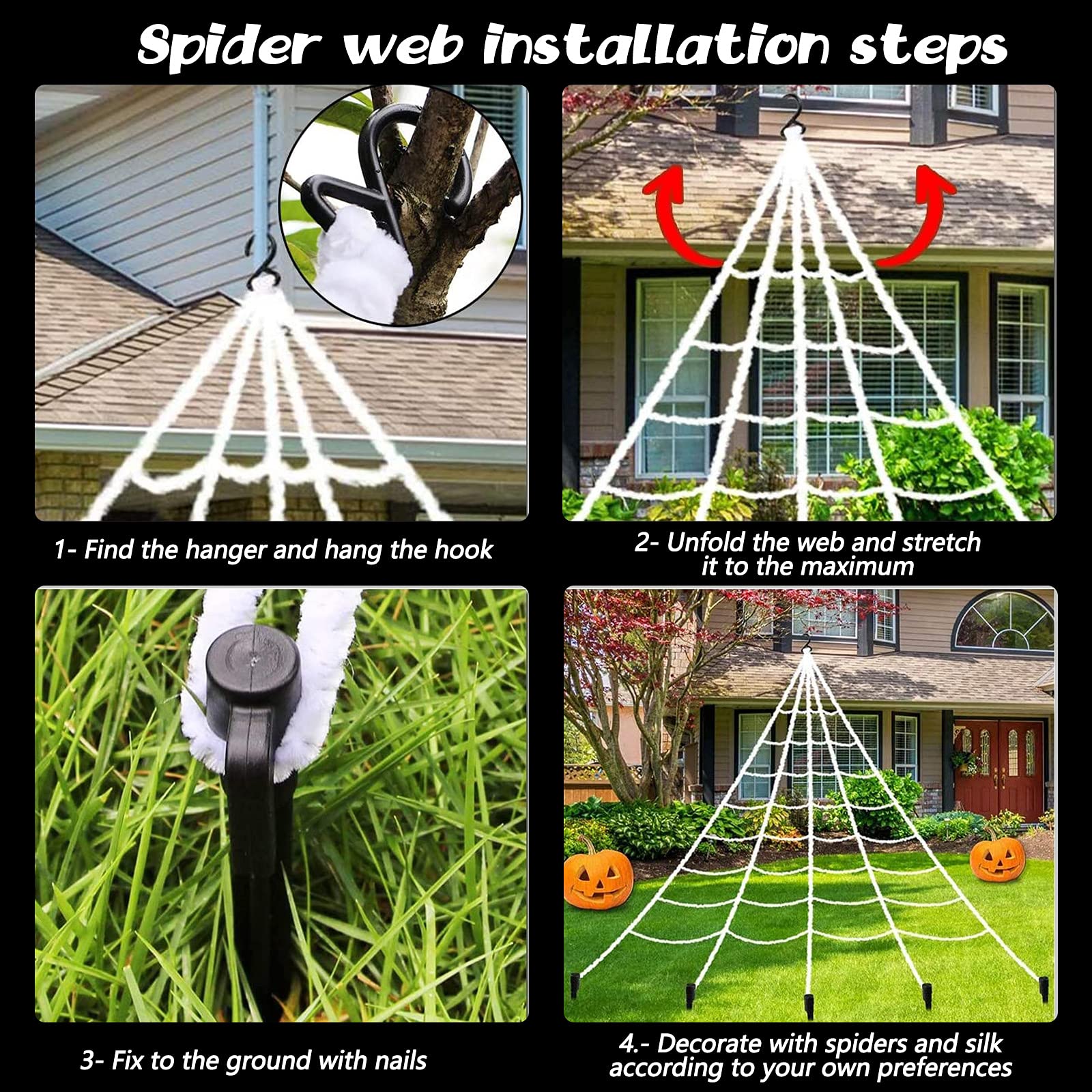 Lovinland size comparison showing 59in spider scale, delivers dramatic visual impact