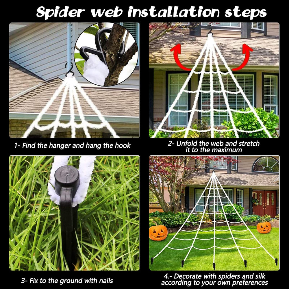 Lovinland size comparison showing 59in spider scale, delivers dramatic visual impact