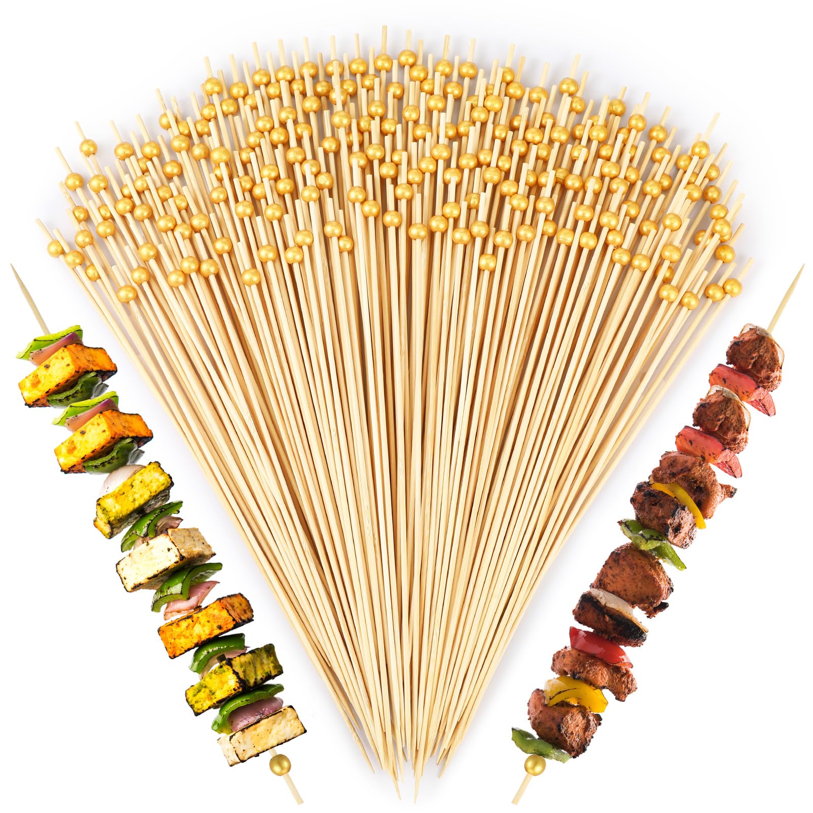 LOYIM front packaging showing 100 gold pearl skewers and quantity benefit