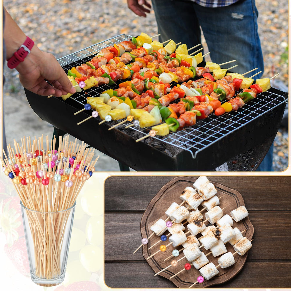 LOYIM skewers holding appetizers on platter for neat, attractive serving