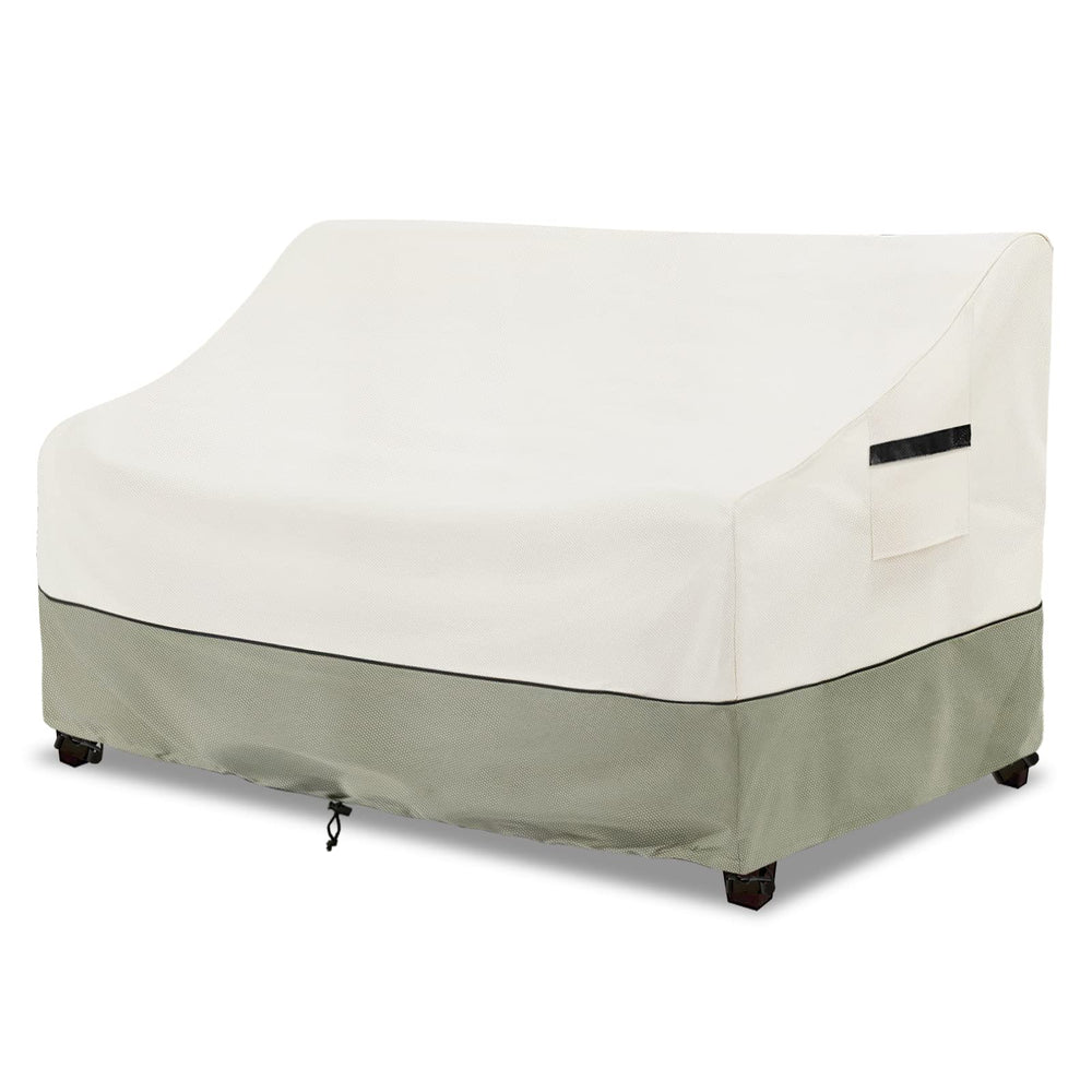 LSongSKY front view of covered patio sofa showing full protection benefit