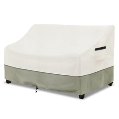 LSongSKY front view of covered patio sofa showing full protection benefit