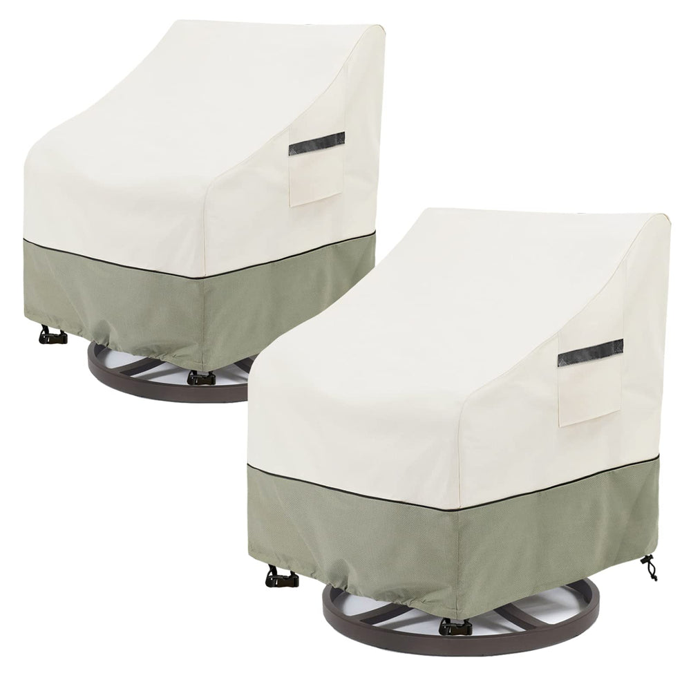 LSongSKY front view of swivel chair covers protecting patio chairs outdoor