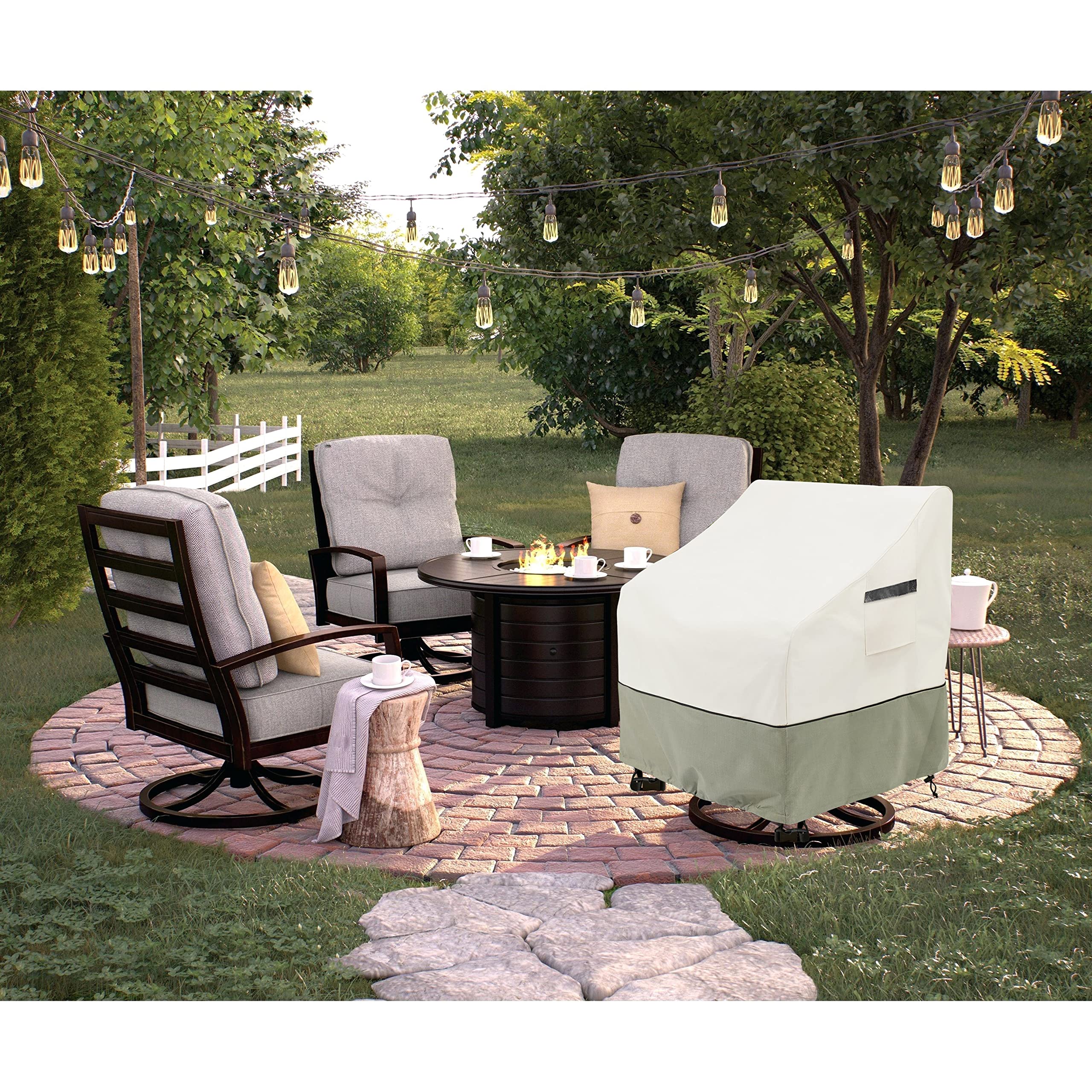 LSongSKY top-down view showing full coverage for swivel chair protection