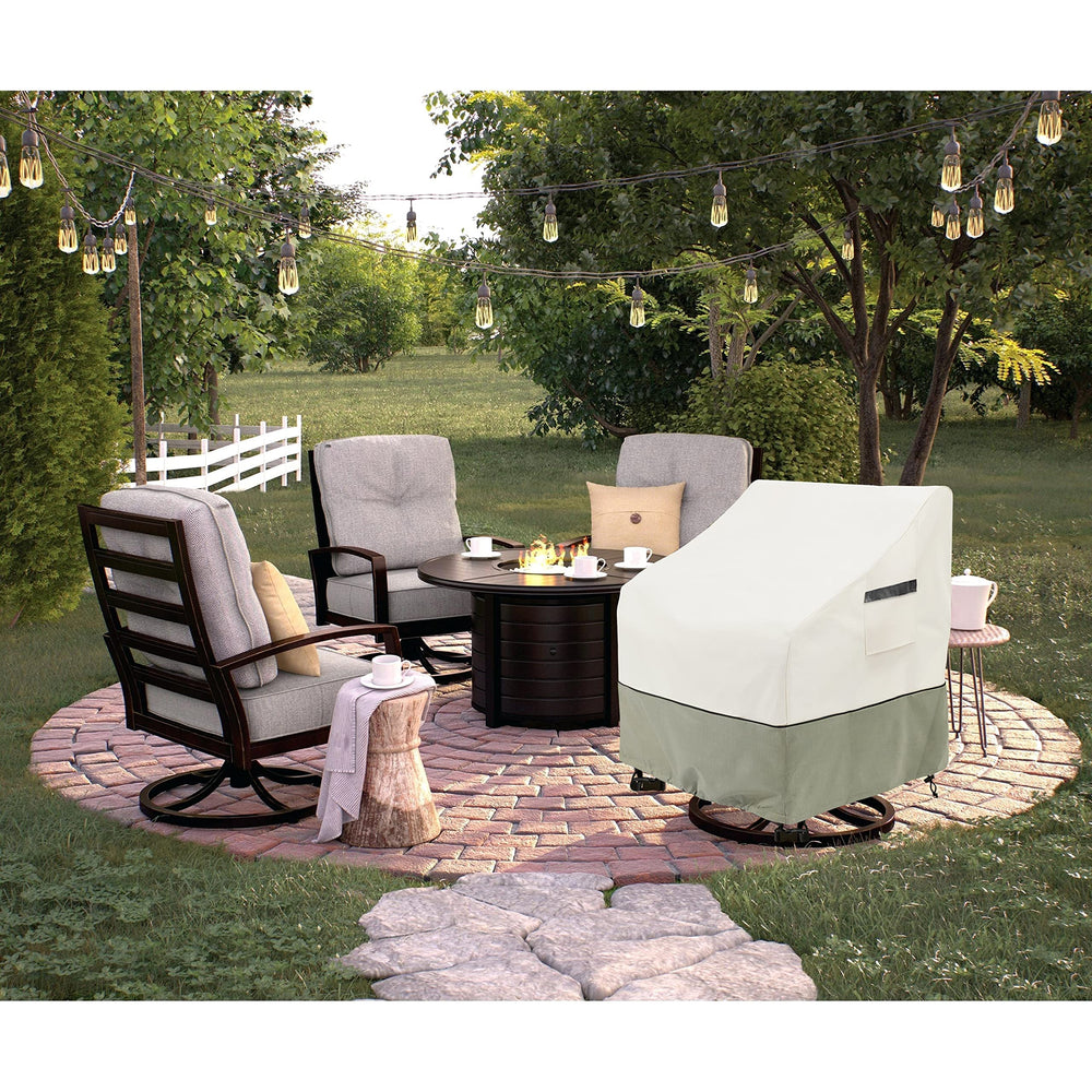 LSongSKY top-down view showing full coverage for swivel chair protection