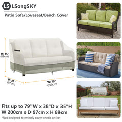 LSongSKY waterproof beading on cover repelling water for weather protection