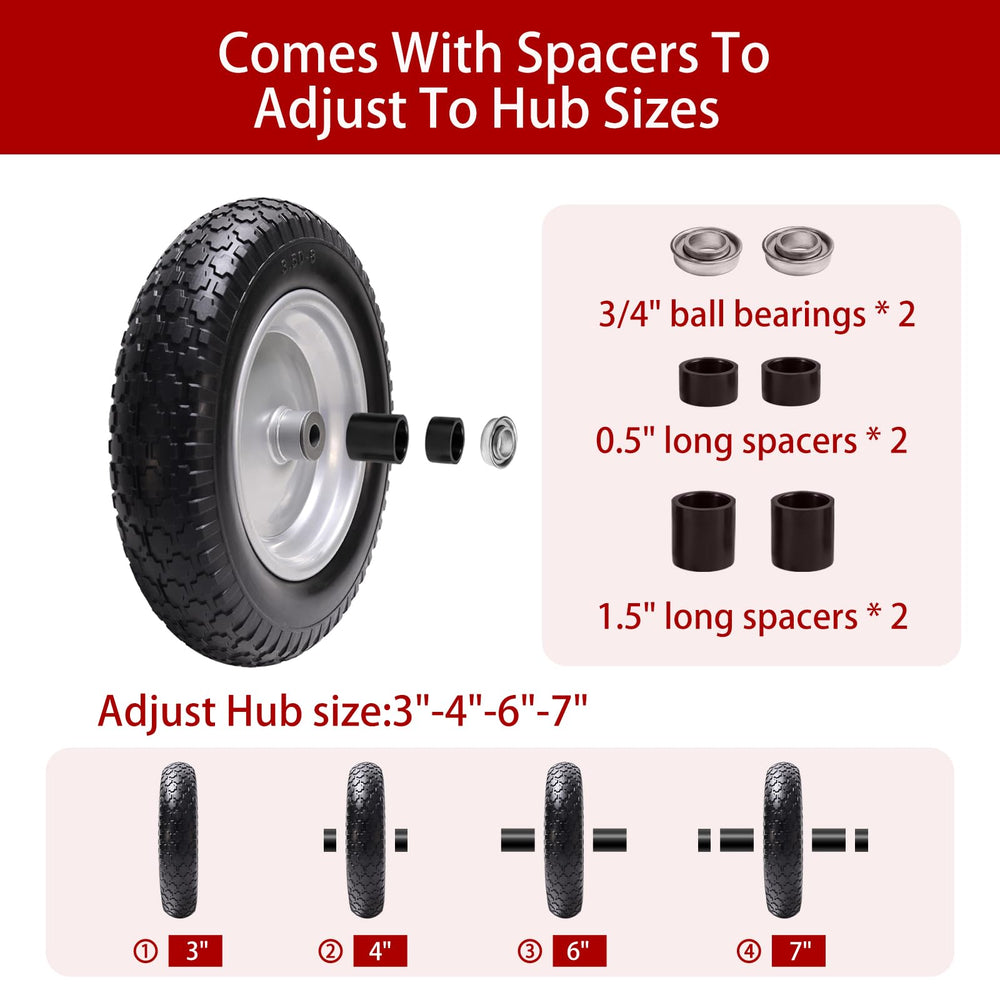 LTNICER tread and sidewall texture showing PU foam construction for puncture resistance benefit