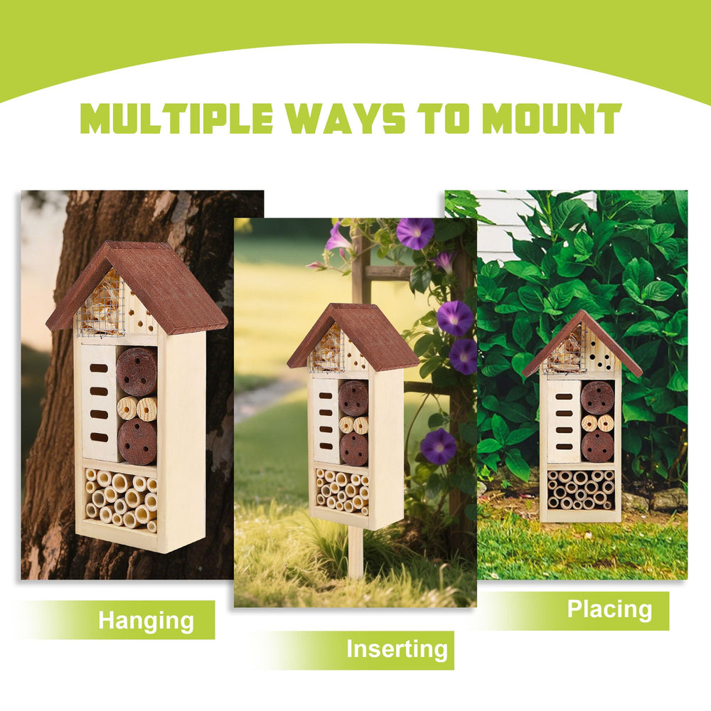 Lulu Home pine cone filler image highlighting shelter spaces for beneficial insects