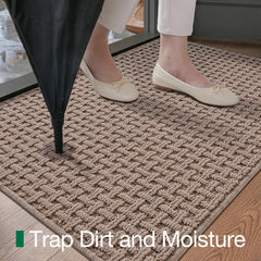 LUMI TPR anti-slip backing pattern gripping floor to prevent mat movement