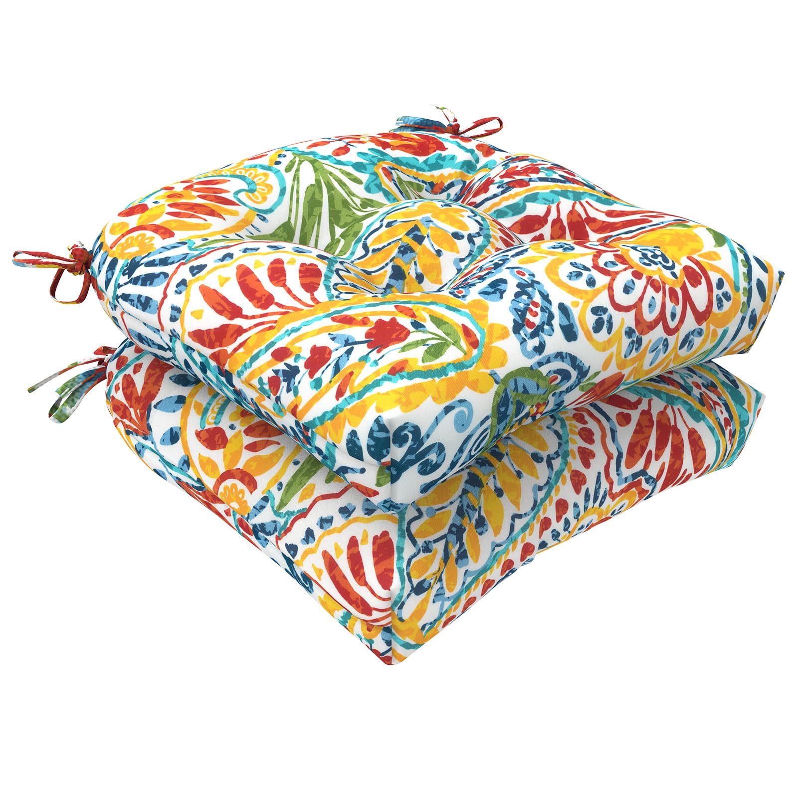 LVTXIII front view showing paisley multi cushion vibrant pattern and instant style