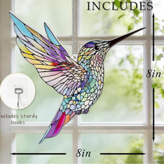 LXTMMRLJQ hummingbird hanging in window casting colorful light benefit