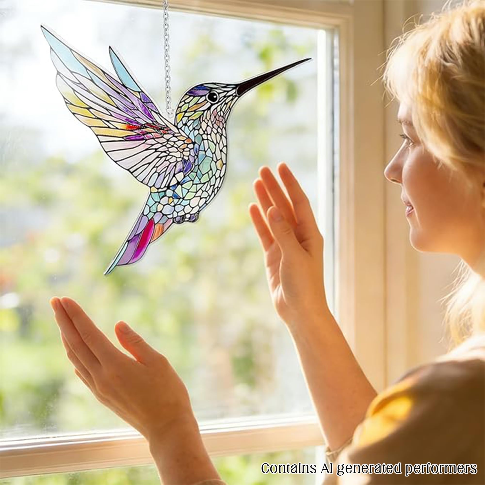LXTMMRLJQ hummingbird held in hand showing size and lightweight benefit