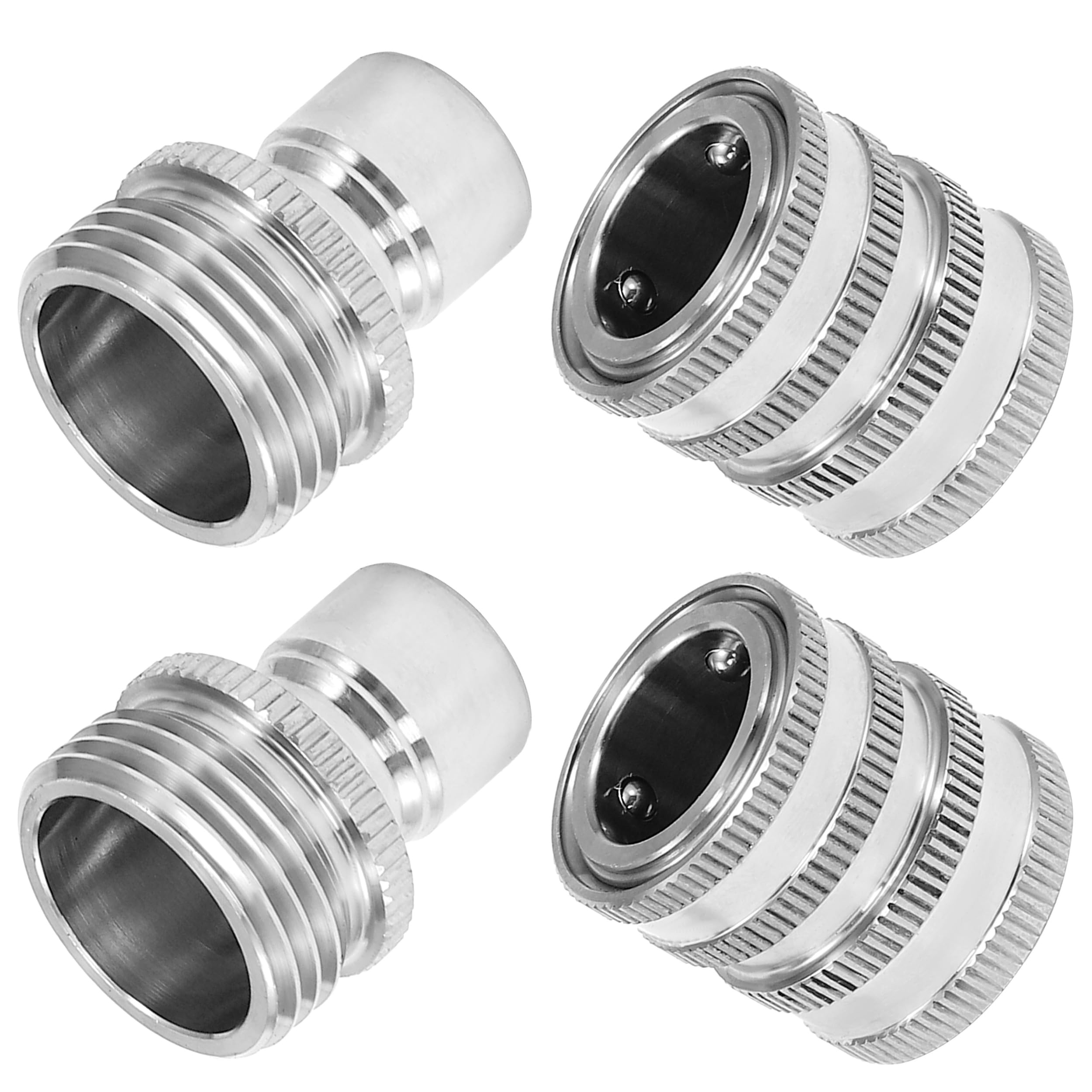M MINGLE front view stainless steel fittings showing durable quick-connect benefit