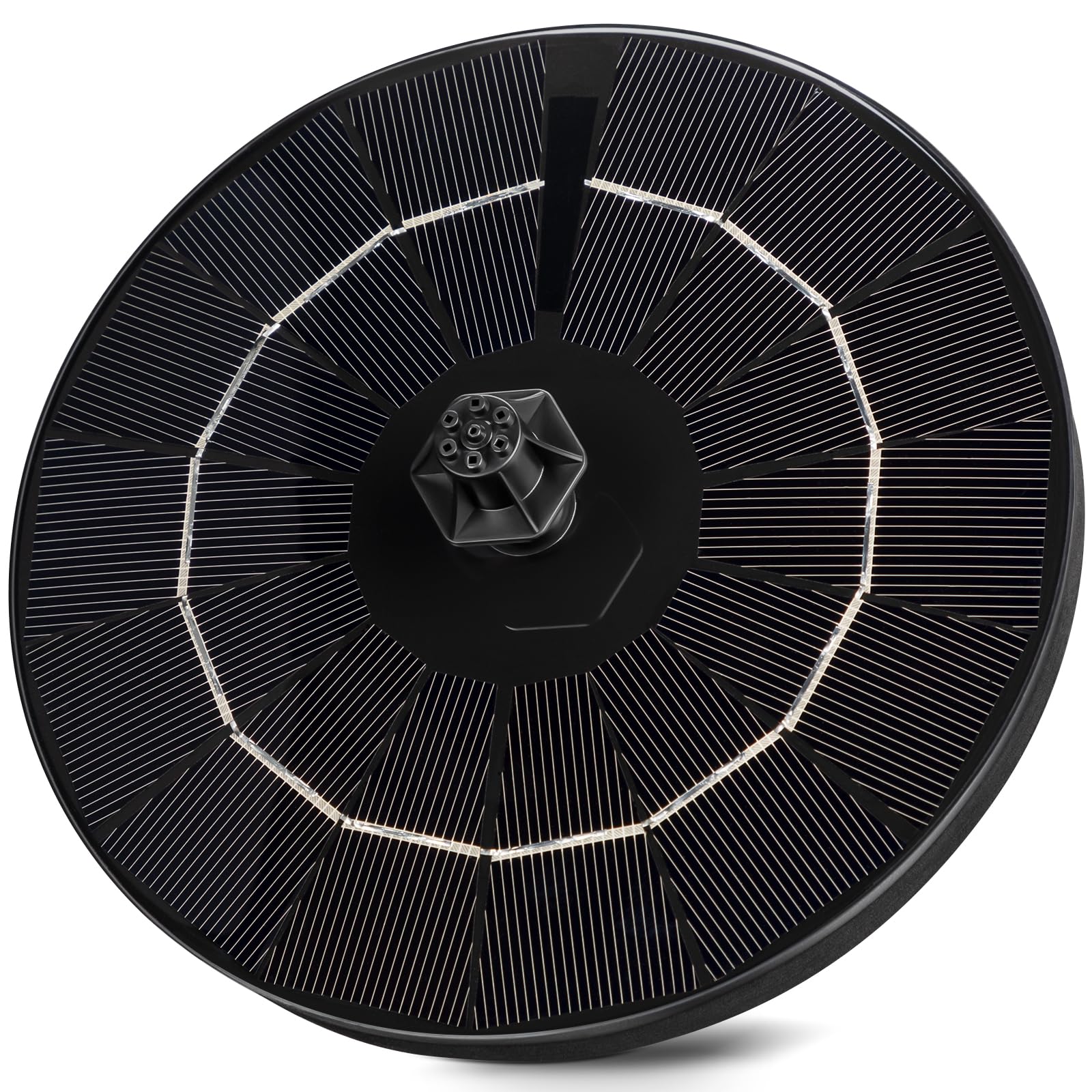 Mademax solar fountain installed in pond boosting circulation