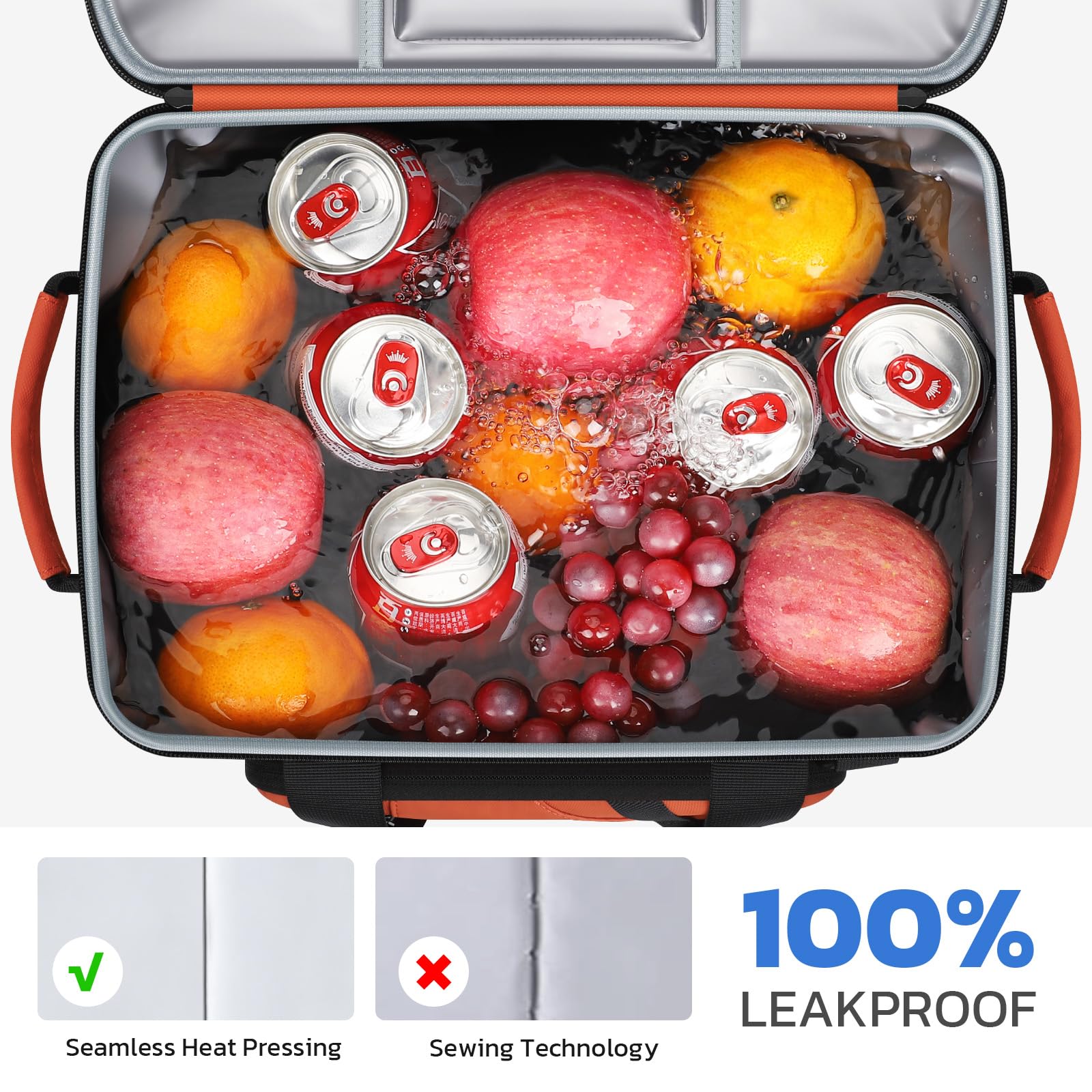 Maelstrom side mesh pockets holding bottles for organized access