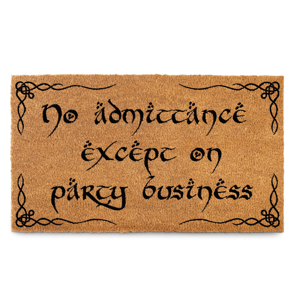 MAINEVENT front view doormat showing bold design and welcoming message for curb appeal