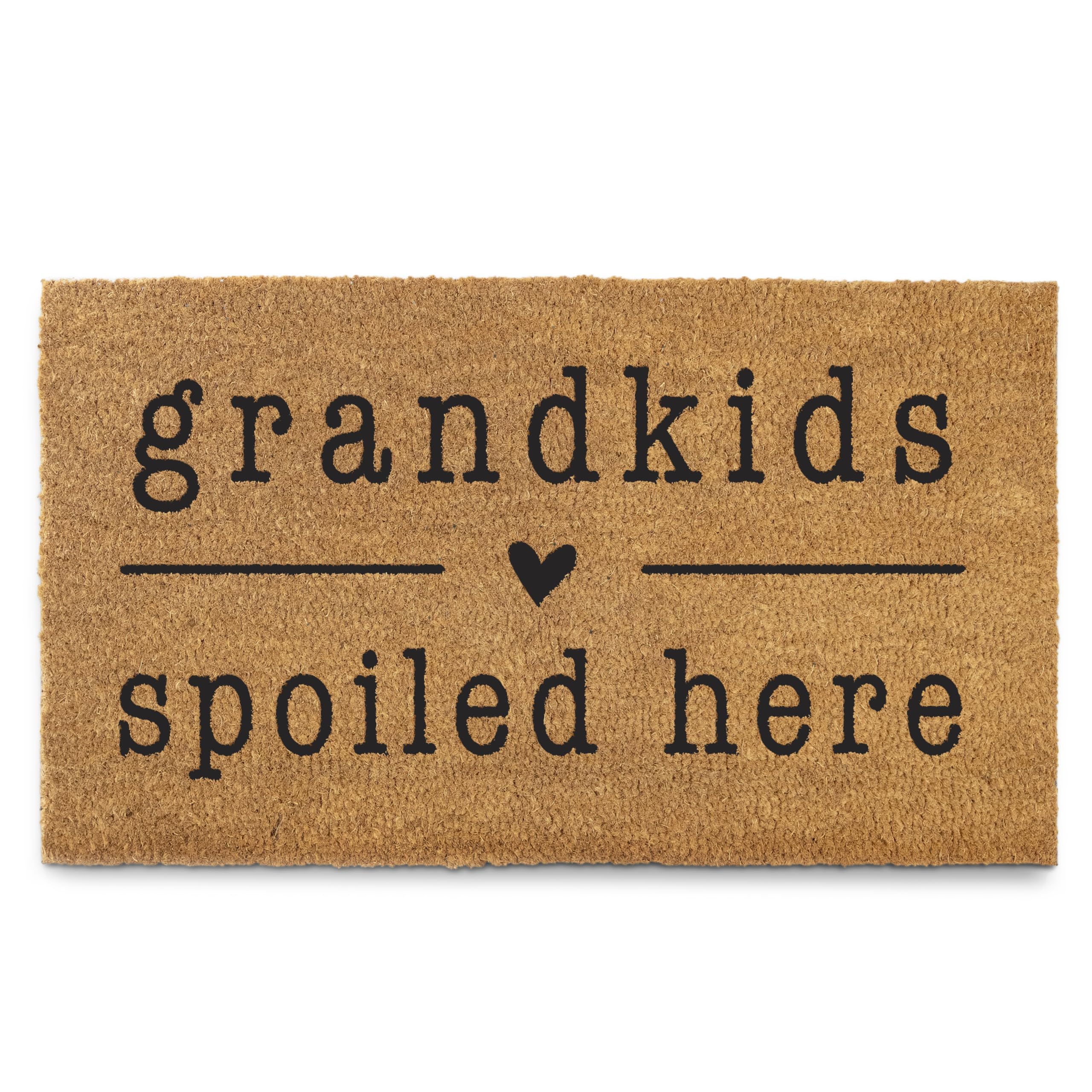 MAINEVENT front view doormat showing welcoming message and curb appeal benefit