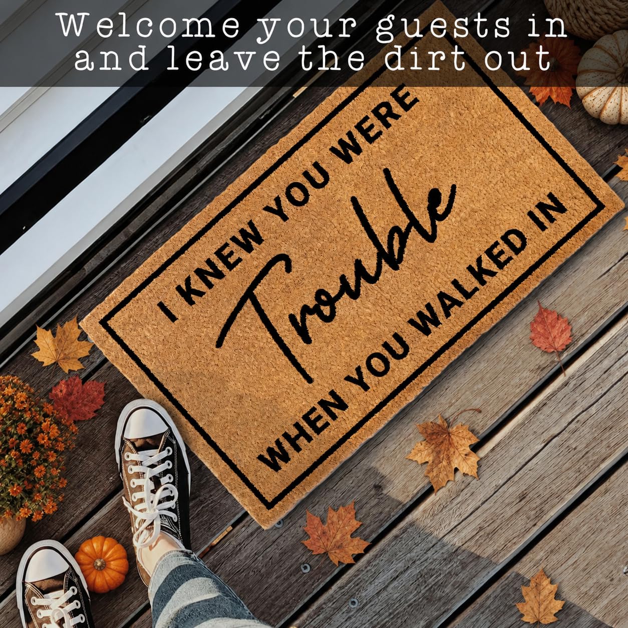 MAINEVENT packaged doormat presented as an easy gifting option