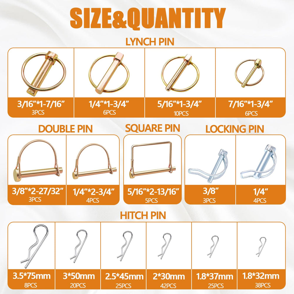 mankk open two-tier assortment box showing organized pins for quick selection