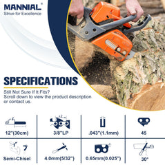 Mannial close-up of semi-chisel cutters showing wear resistance benefit
