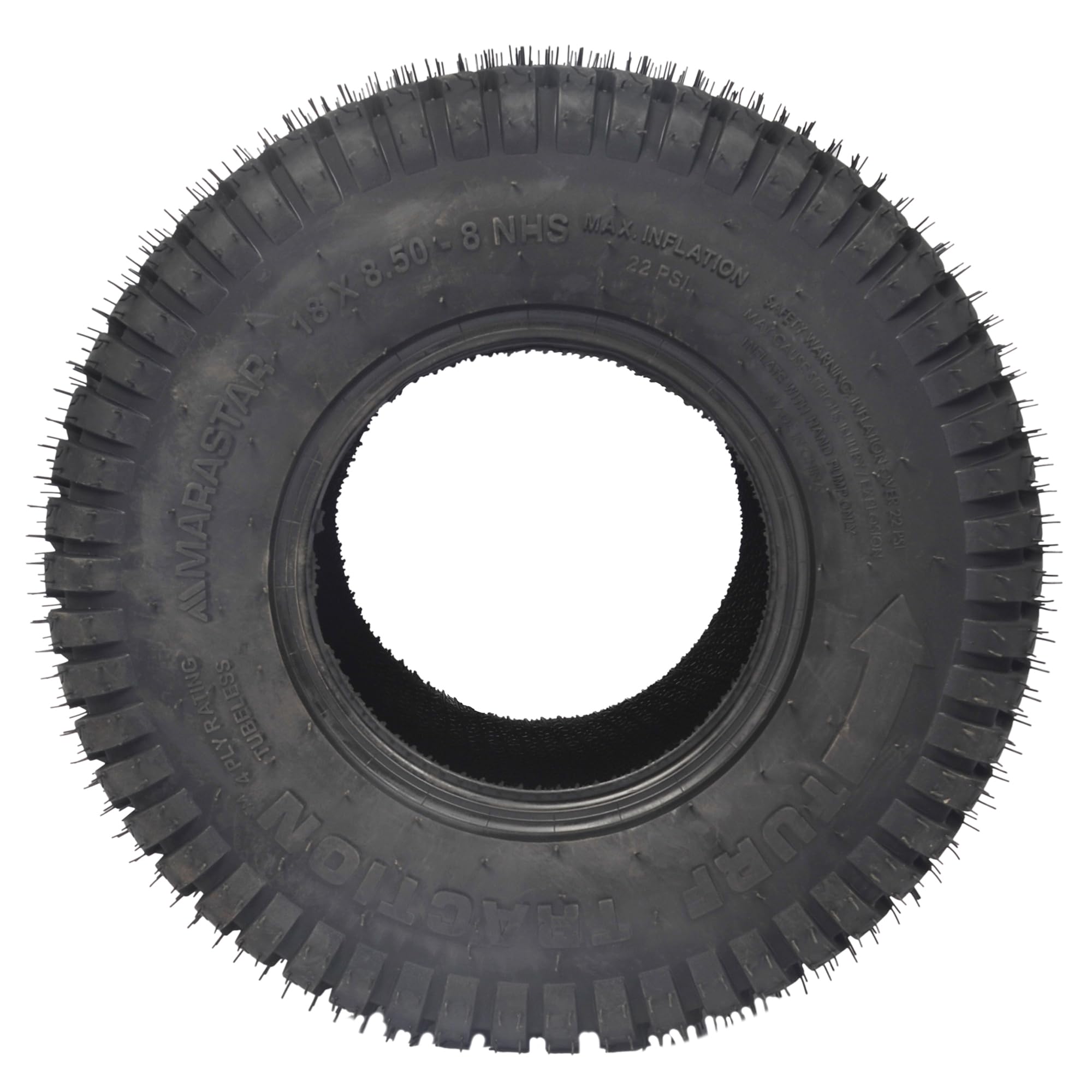 MARASTAR mounted on a riding mower demonstrating better traction