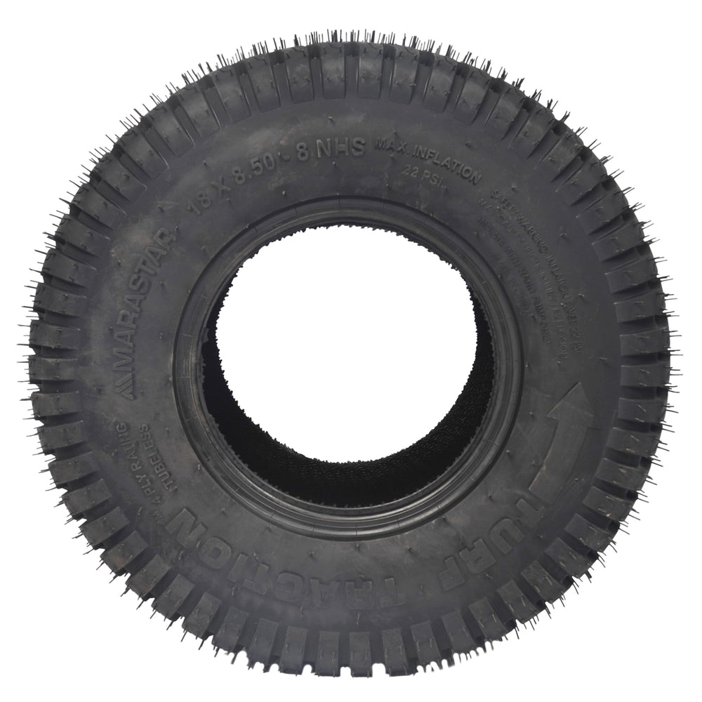 MARASTAR mounted on a riding mower demonstrating better traction