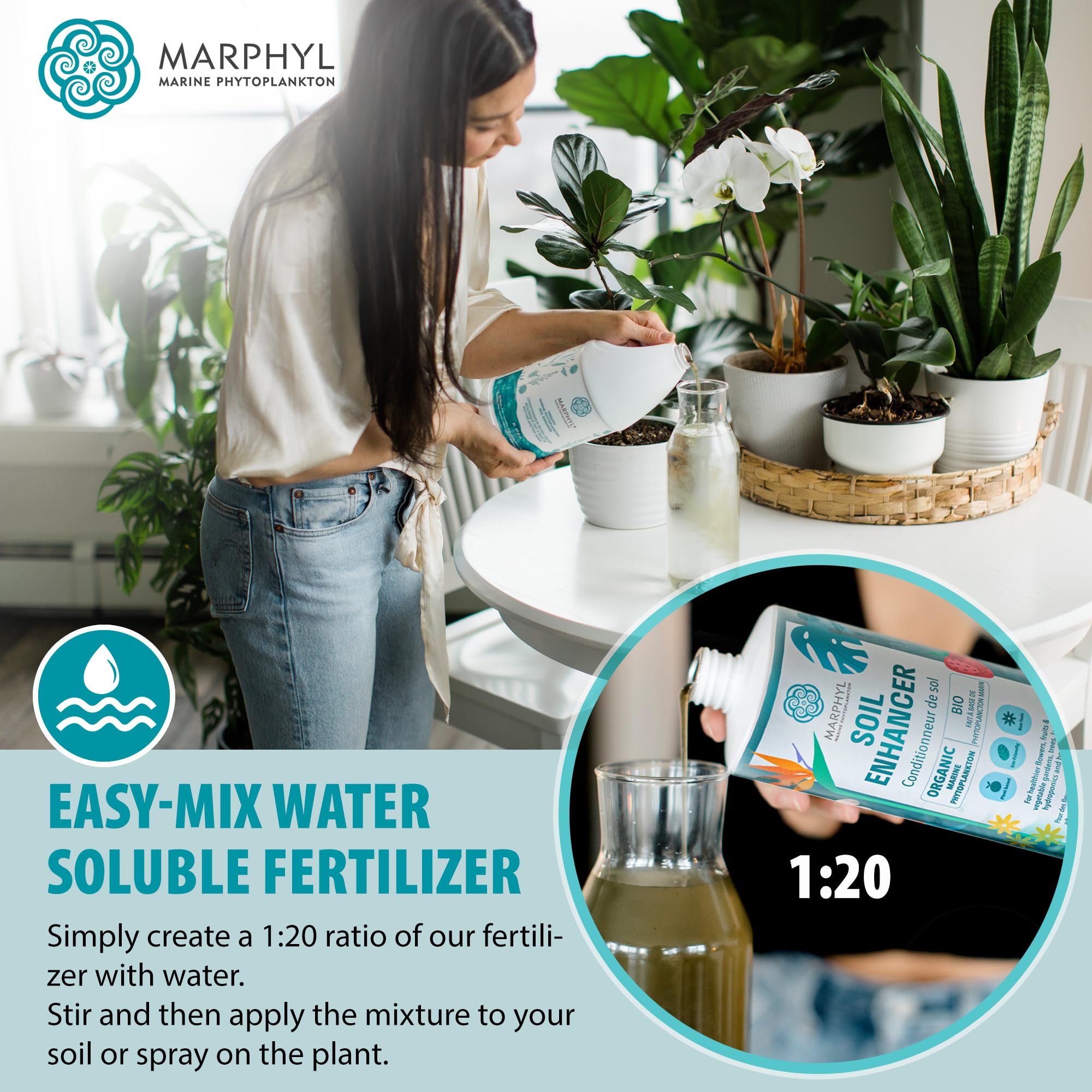 MARPHYL applied in a garden bed encouraging robust vegetable growth