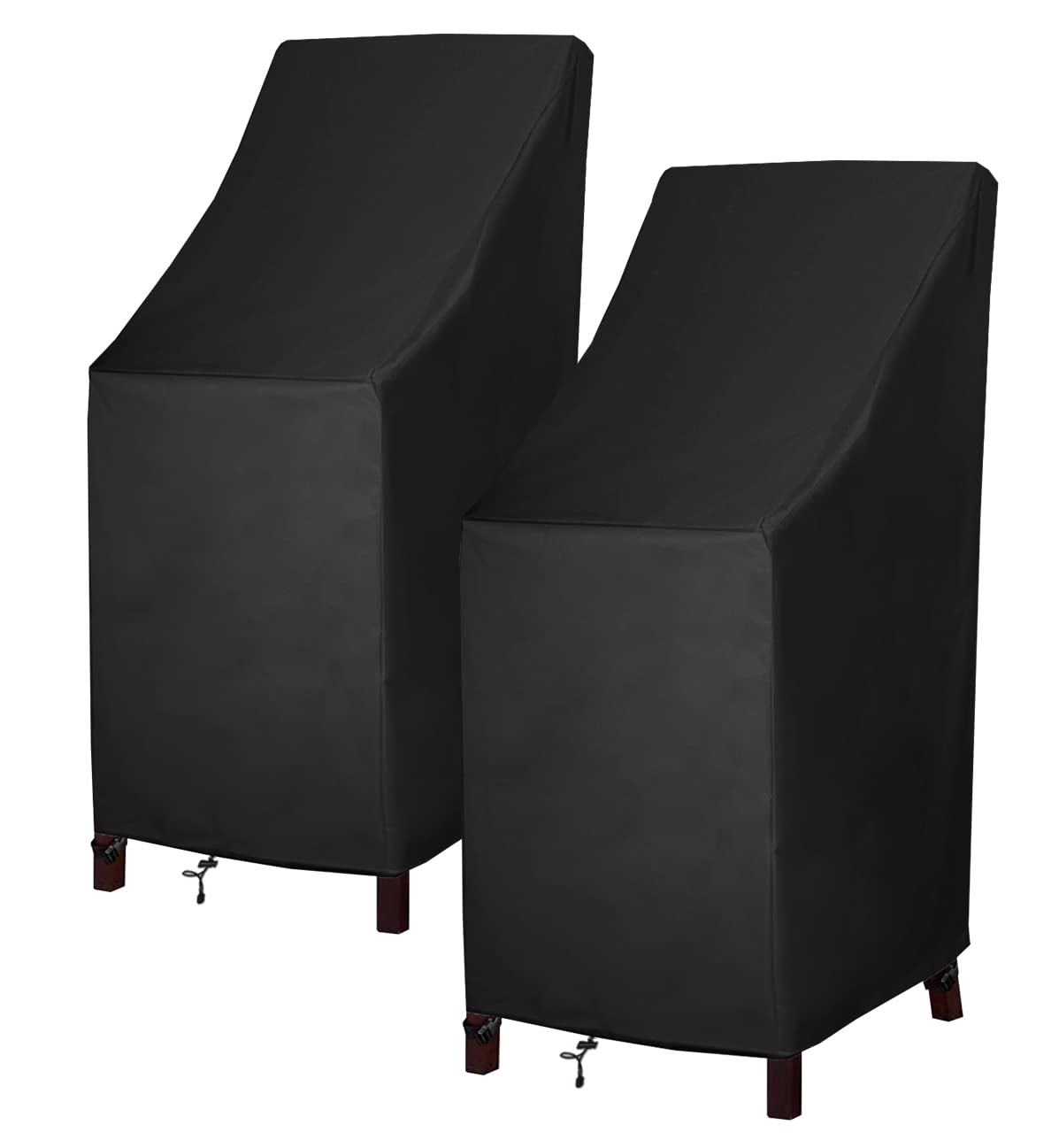 MAVINCHER front view of covered stacked chairs showing full protection