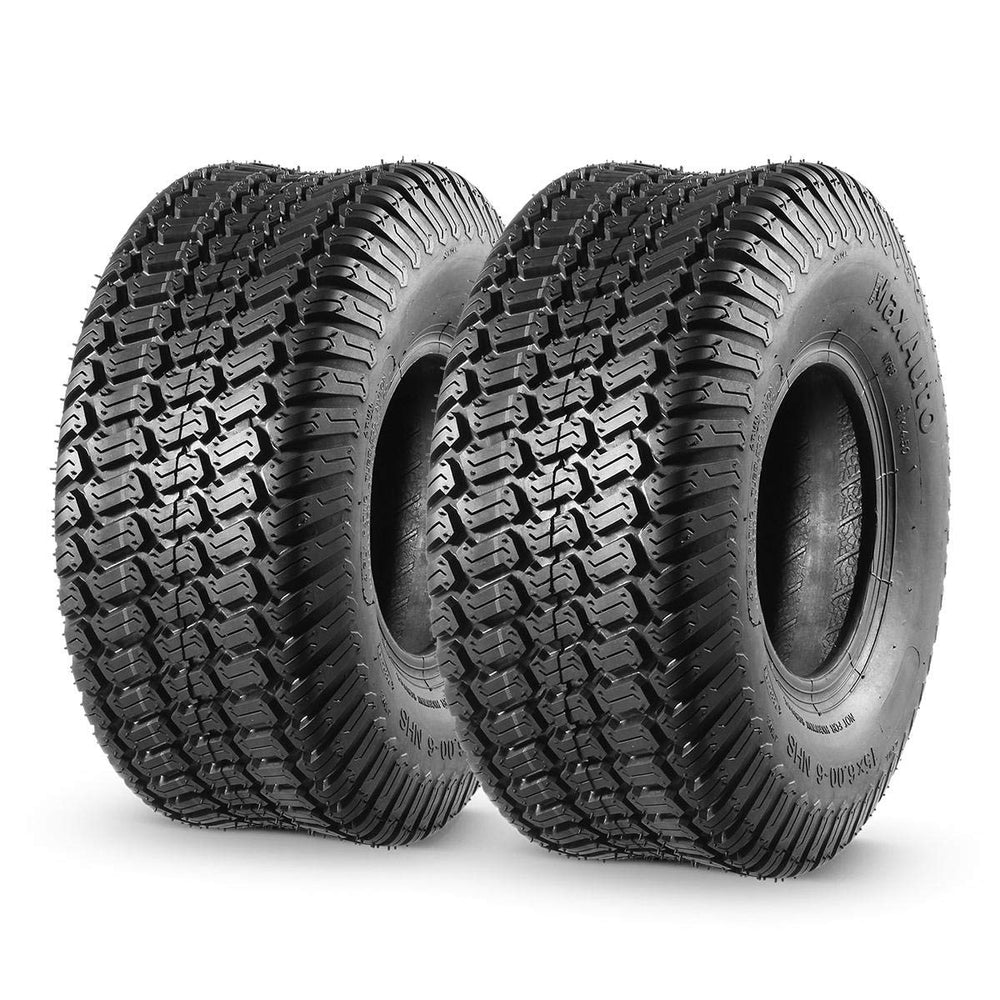 MaxAuto front view of two tires showing product and size, highlights reliable replacement