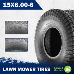 MaxAuto close-up of turf-tech tread pattern, shows traction with low turf damage