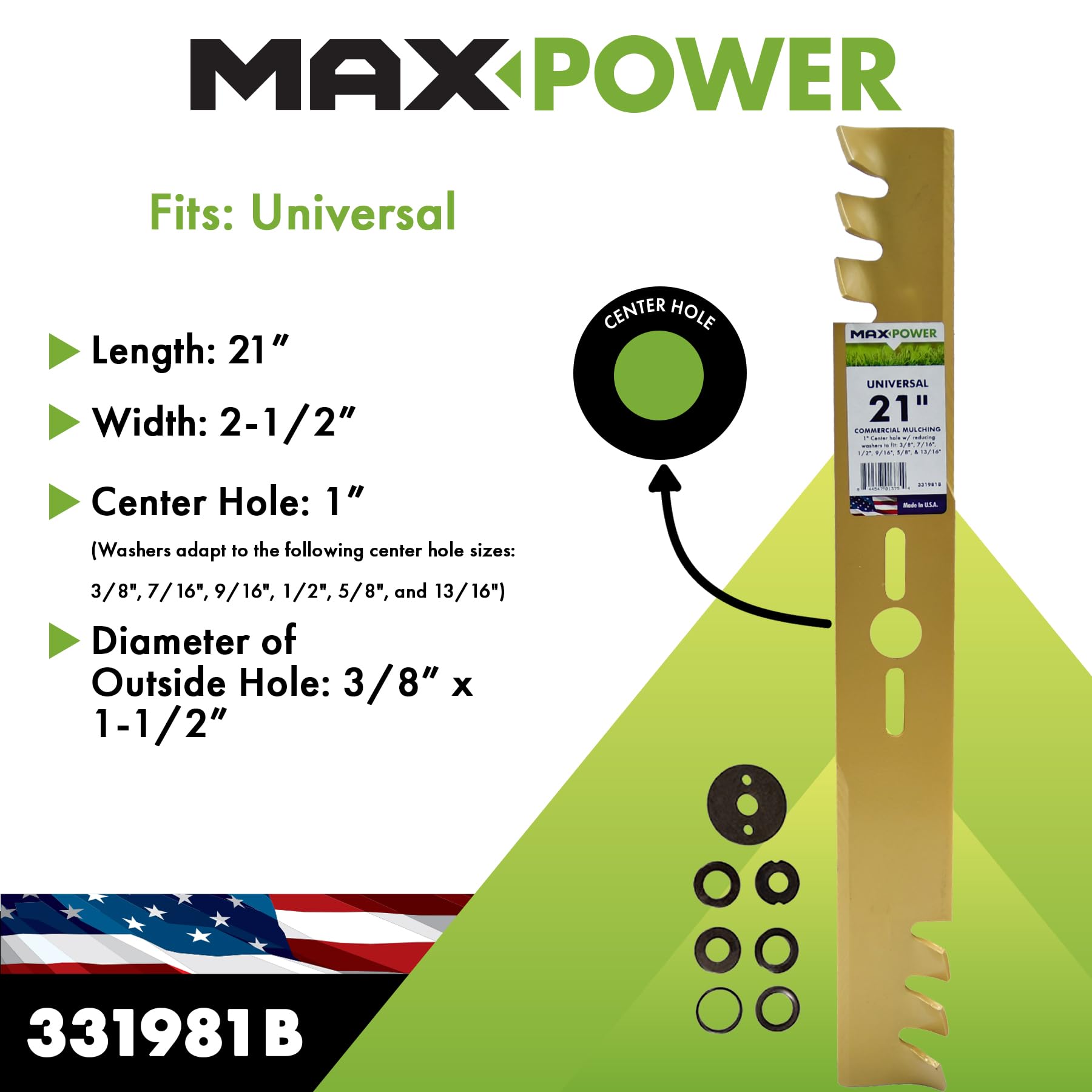 Maxpower blade edge close-up with sharpened teeth for cleaner, precise cuts