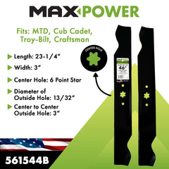 MaxPower blade edge close-up showing factory-sharpened edge for reliable cutting