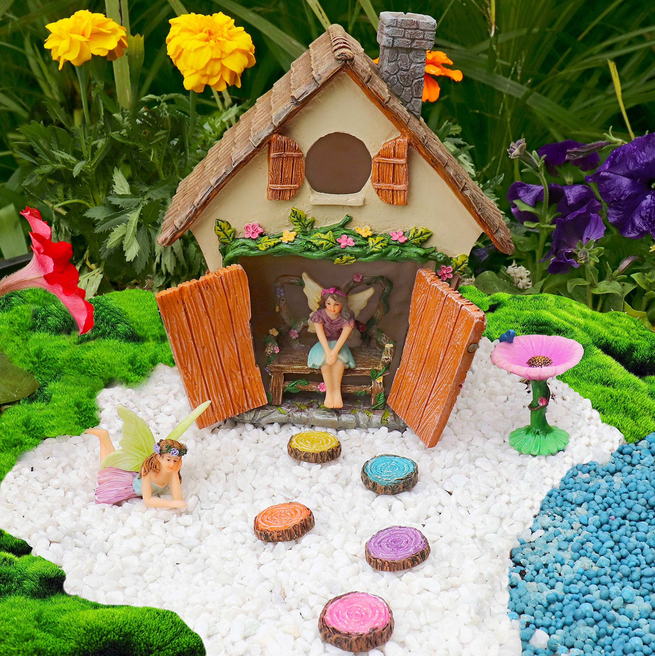 Meadow & Oak kit beside a small doll for scale and display ideas