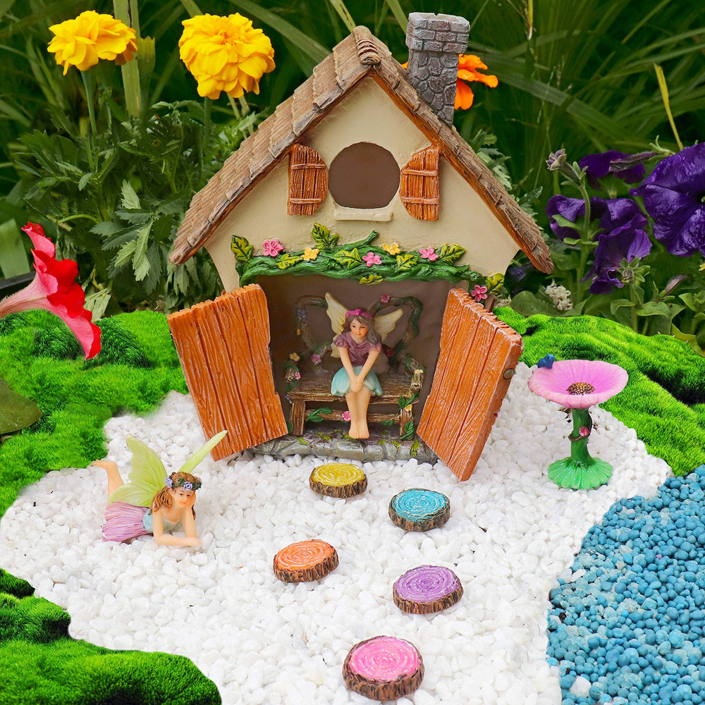Meadow & Oak kit beside a small doll for scale and display ideas