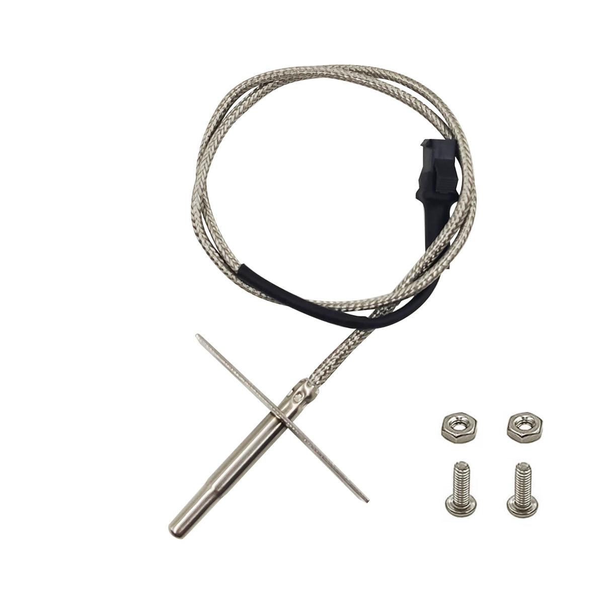 Meatender front view of RTD probe showing stainless steel sheath for precise temperature readings