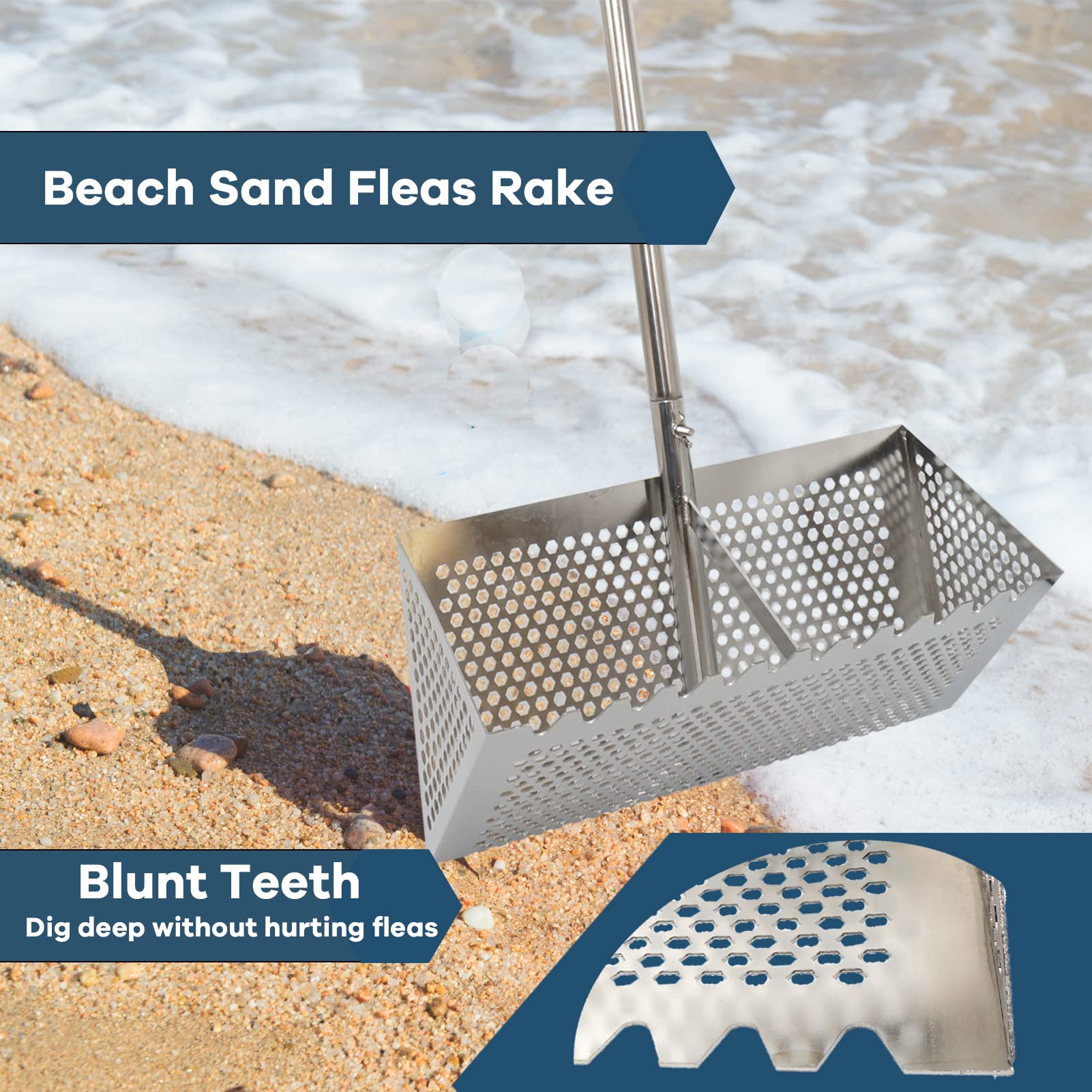MEEGOON disassembled rake compacted for travel fitting into small gear bags