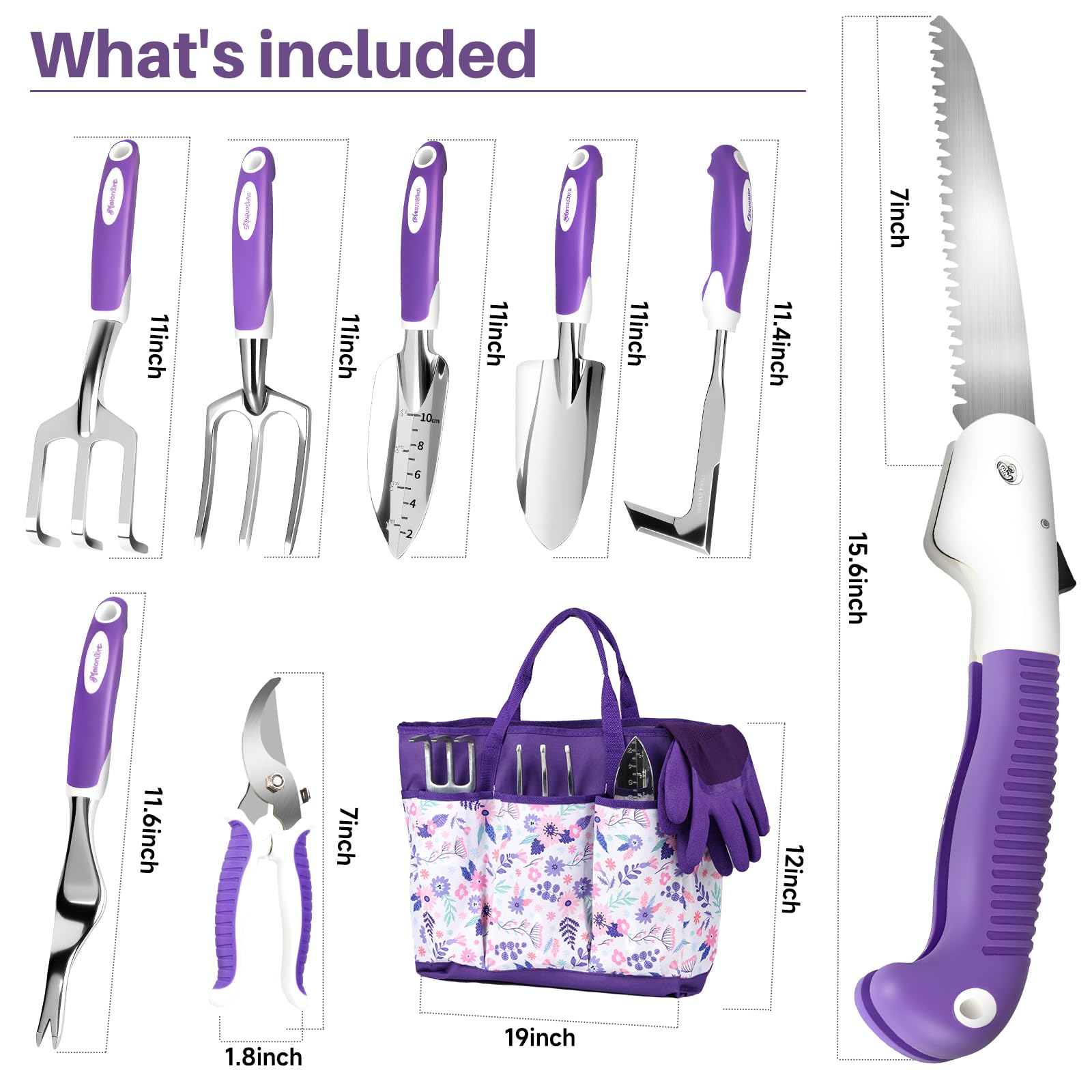 MelonArt open tote showing pockets and compartments for tidy tool organization