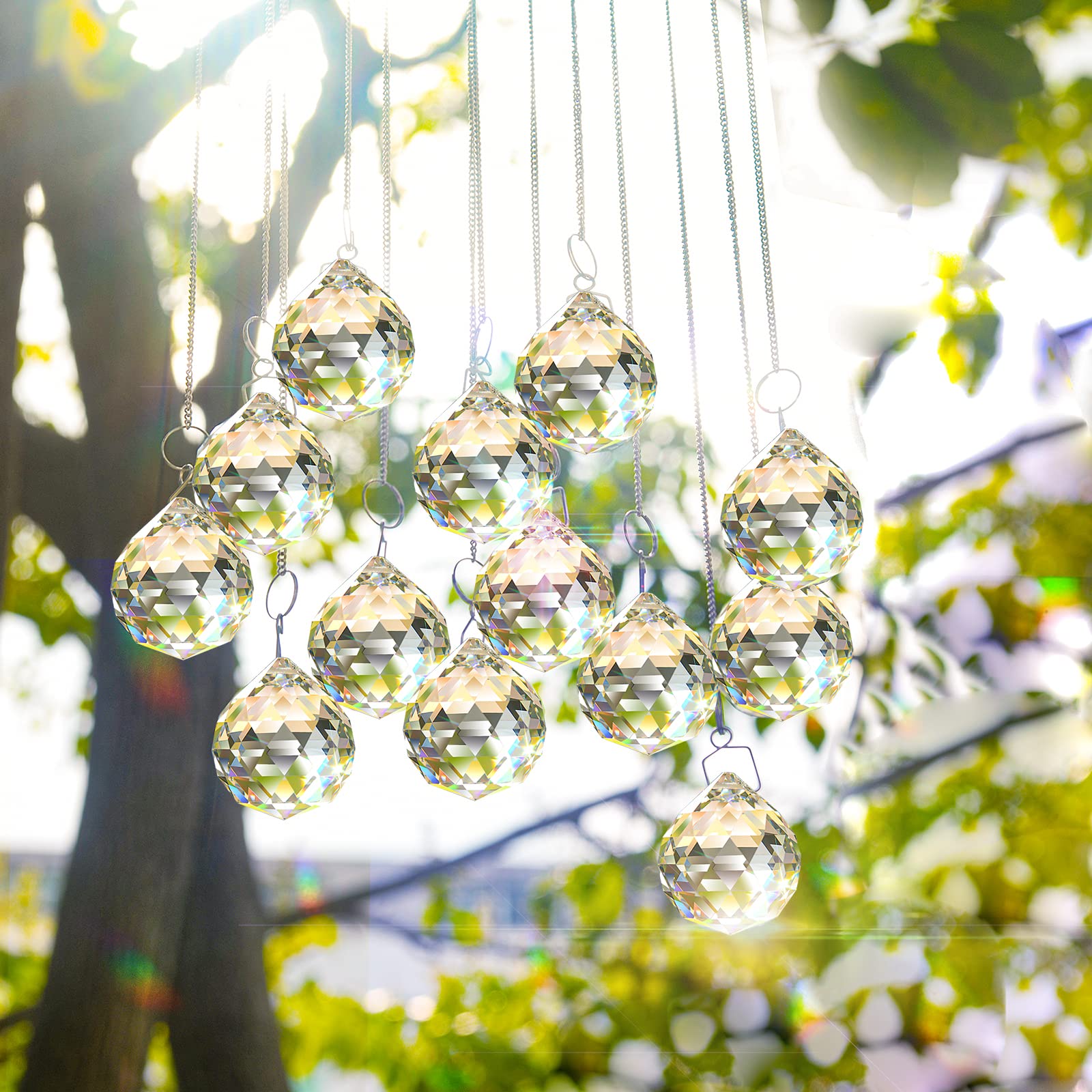 MerryNine integrated into a DIY chandelier adding sparkling accents