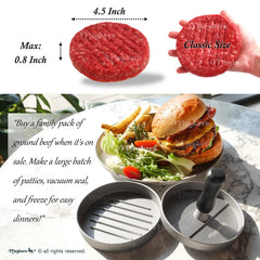 Meykers close-up of grooved cast aluminum surface for even cooking benefit