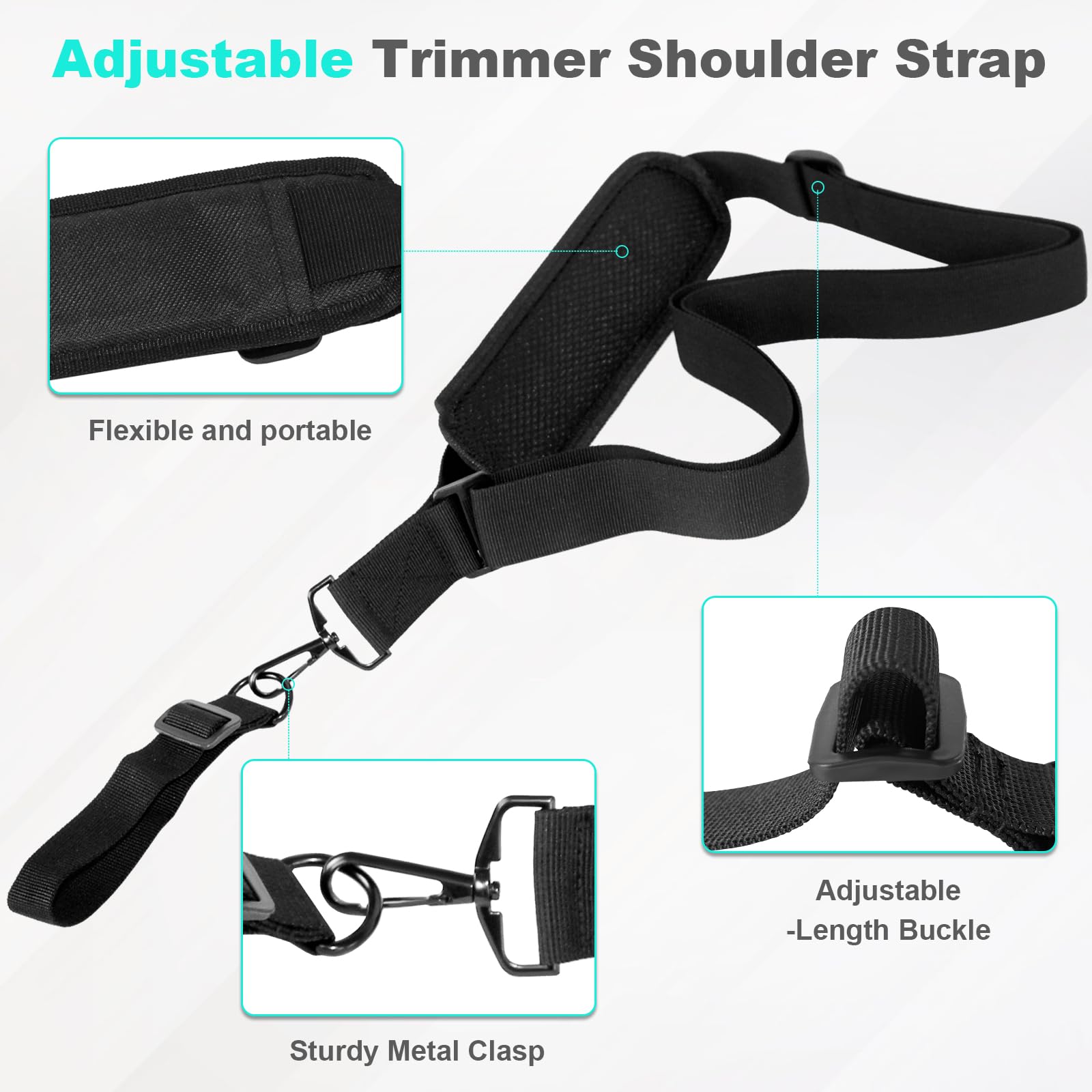 Meyoppm shoulder strap mesh pad showing breathable comfort while working